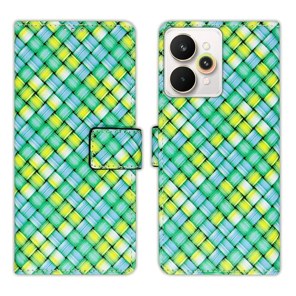 Mat_Green_Flip_Cover_for_Realme_15_Pro_5G|_Leather_Finish|Shock_Proof|Magnetic_Clouser_Compatible_with_Realme_15_Pro_5G_(Green)