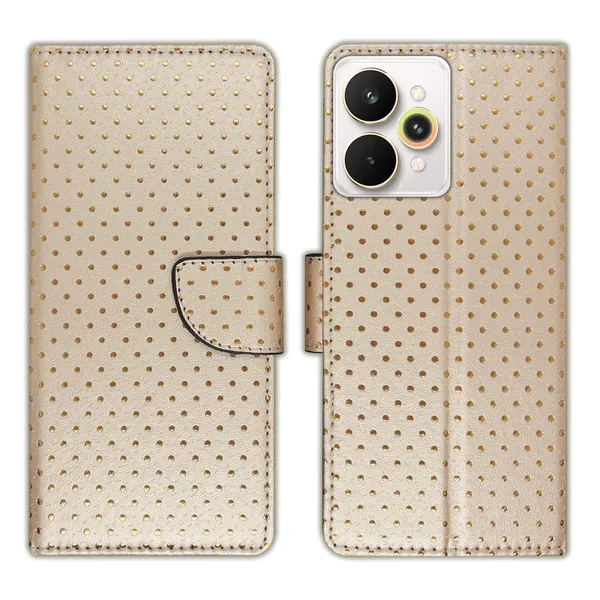 Skin_Dot_Flip_Cover_for_Realme_15_Pro_5G|_Leather_Finish|Shock_Proof|Magnetic_Clouser_Compatible_with_Realme_15_Pro_5G_(Brown)