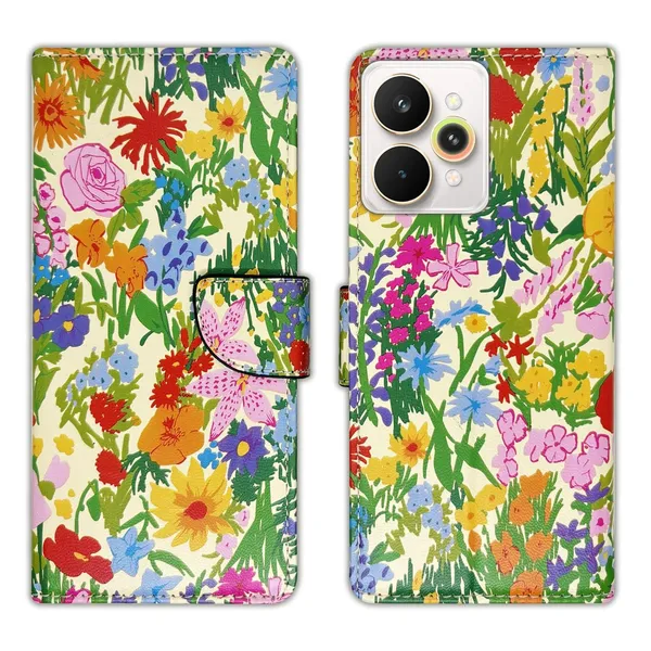 Yellow_Ghibli_Flip_Cover_for_Realme_15_Pro_5G|_Leather_Finish|Shock_Proof|Magnetic_Clouser_Compatible_with_Realme_15_Pro_5G_(Yellow)