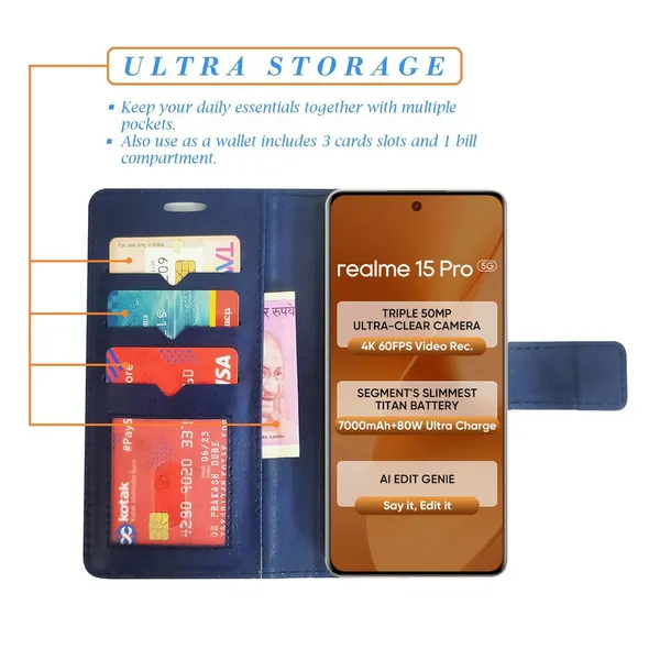 Blue_GP_Flip_Cover_for_Realme_15_Pro_5G|_Leather_Finish|Shock_Proof|Magnetic_Clouser_Compatible_with_Realme_15_Pro_5G_(Blue)