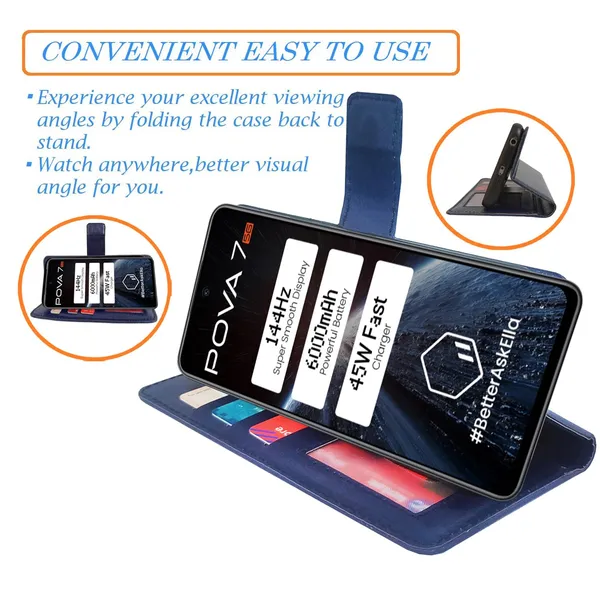 Blue_GP_Flip_Cover_for_Tecno_Pova_7_5G|_Leather_Finish|Shock_Proof|Magnetic_Clouser_Compatible_with_Tecno_Pova_7_5G_(Blue)