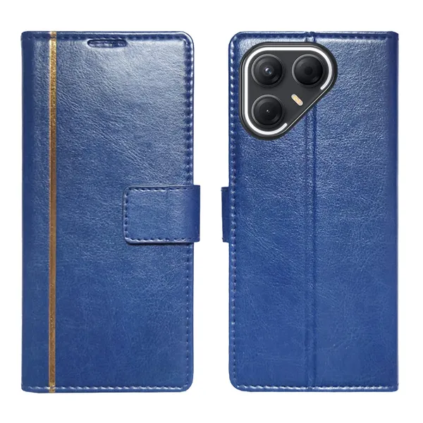 Blue_GP_Flip_Cover_for_Tecno_Pova_7_5G|_Leather_Finish|Shock_Proof|Magnetic_Clouser_Compatible_with_Tecno_Pova_7_5G_(Blue)