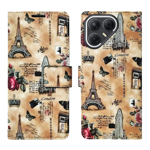 Brown_Tower_Flip_Cover_for_Tecno_Pova_7_Pro_5G|_Leather_Finish|Shock_Proof|Magnetic_Clouser_Compatible_with_Tecno_Pova_7_Pro_5G_(Brown)