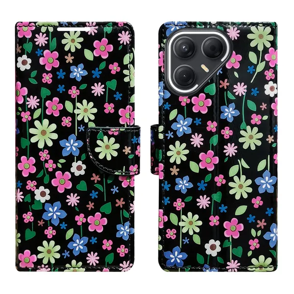 Basant_Black_Flip_Cover_for_Tecno_Pova_7_Pro_5G|_Leather_Finish|Shock_Proof|Magnetic_Clouser_Compatible_with_Tecno_Pova_7_Pro_5G_(Black)