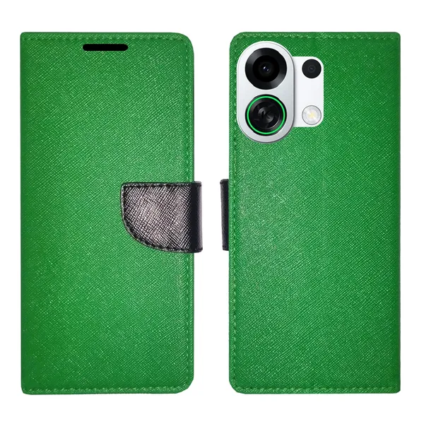 Green_MRC_Flip_Cover_for_Oppo_K13_Turbo_5G|_Leather_Finish|Shock_Proof|Magnetic_Clouser_Compatible_with_Oppo_K13_Turbo_5G_(Green)