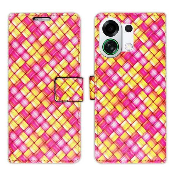 Mat_Pink_Flip_Cover_for_Oppo_K13_Turbo_5G|_Leather_Finish|Shock_Proof|Magnetic_Clouser_Compatible_with_Oppo_K13_Turbo_5G_(Pink)