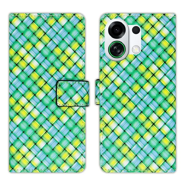 Mat_Green_Flip_Cover_for_Oppo_K13_Turbo_5G|_Leather_Finish|Shock_Proof|Magnetic_Clouser_Compatible_with_Oppo_K13_Turbo_5G_(Green)