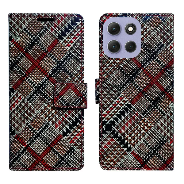 Check_Flip_Cover_for_Moto_G86_Power_5G|_Leather_Finish|Shock_Proof|Magnetic_Clouser_Compatible_with_Moto_G86_Power_5G_(Multicolor)