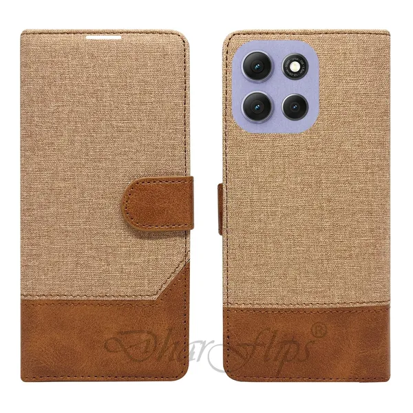Khadi_Yellow_Flip_Cover_for_Moto_G86_Power_5G|_Leather_Finish|Shock_Proof|Magnetic_Clouser_Compatible_with_Moto_G86_Power_5G_(Yellow)