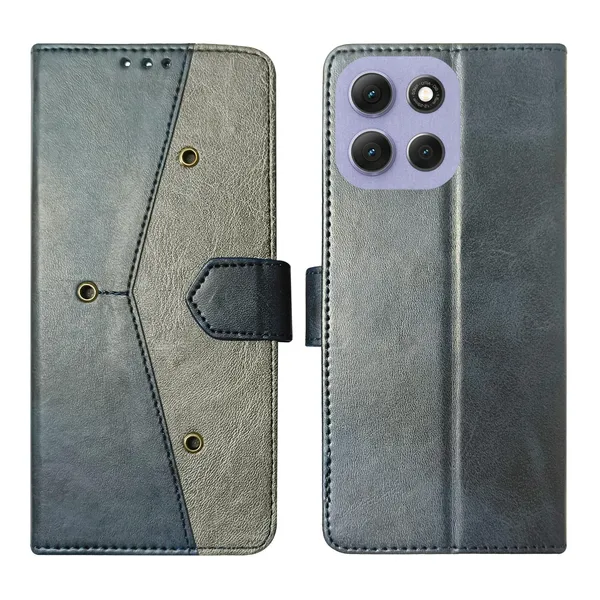Kite_Blue_Flip_Cover_for_Moto_G86_Power_5G|_Leather_Finish|Shock_Proof|Magnetic_Clouser_Compatible_with_Moto_G86_Power_5G_(Blue)