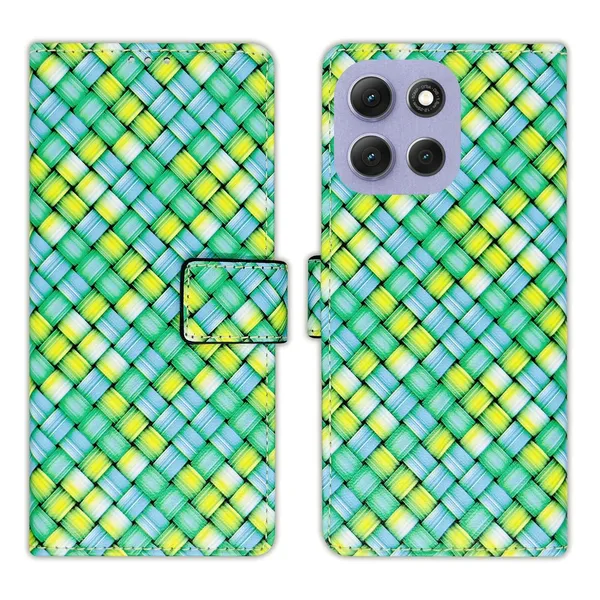 Mat_Green_Flip_Cover_for_Moto_G86_Power_5G|_Leather_Finish|Shock_Proof|Magnetic_Clouser_Compatible_with_Moto_G86_Power_5G_(Green)