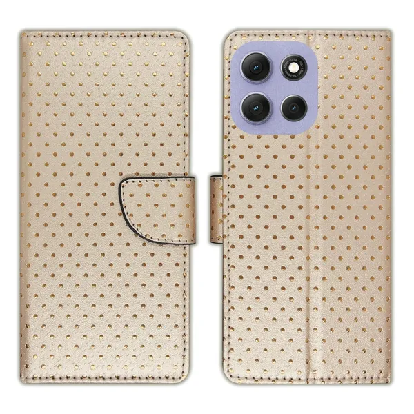 Skin_Dot_Flip_Cover_for_Moto_G86_Power_5G|_Leather_Finish|Shock_Proof|Magnetic_Clouser_Compatible_with_Moto_G86_Power_5G_(Brown)