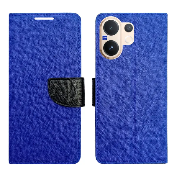Blue_MRC_Flip_Cover_for_Vivo_V60_5G|_Leather_Finish|Shock_Proof|Magnetic_Clouser_Compatible_with_Vivo_V60_5G_(Blue)