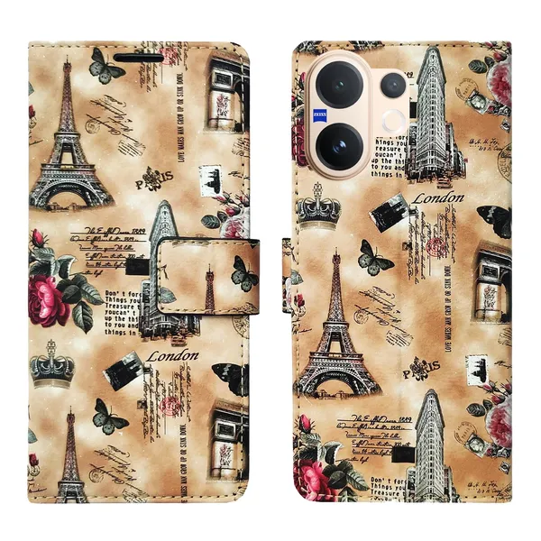 Brown_Tower_Flip_Cover_for_Vivo_V60_5G|_Leather_Finish|Shock_Proof|Magnetic_Clouser_Compatible_with_Vivo_V60_5G_(Brown)