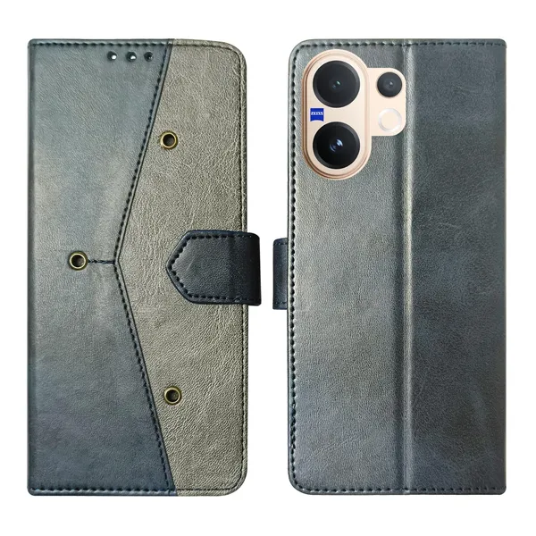 Kite_Blue_Flip_Cover_for_Vivo_V60_5G|_Leather_Finish|Shock_Proof|Magnetic_Clouser_Compatible_with_Vivo_V60_5G_(Blue)