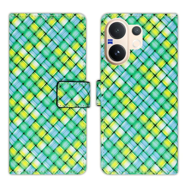 Mat_Green_Flip_Cover_for_Vivo_V60_5G|_Leather_Finish|Shock_Proof|Magnetic_Clouser_Compatible_with_Vivo_V60_5G_(Green)