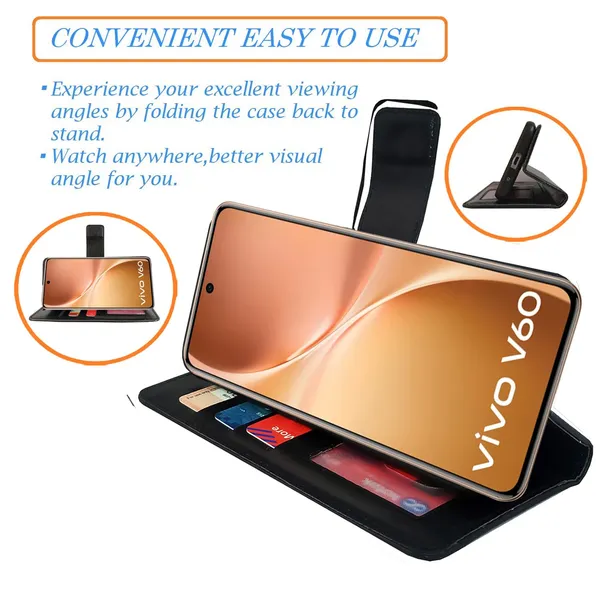 Black_GP_Flip_Cover_for_Vivo_V60_5G|_Leather_Finish|Shock_Proof|Magnetic_Clouser_Compatible_with_Vivo_V60_5G_(Black)