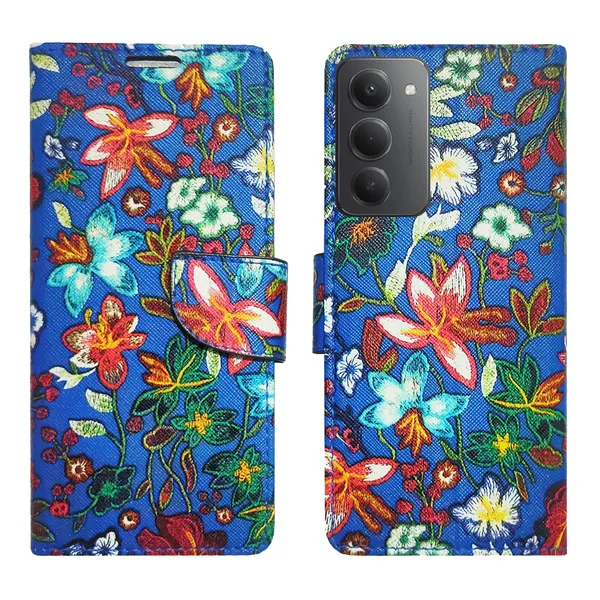 Blue_Pattern_Flip_Cover_for_Redmi_15_5G|_Leather_Finish|Shock_Proof|Magnetic_Clouser_Compatible_with_Redmi_15_5G_(Blue)