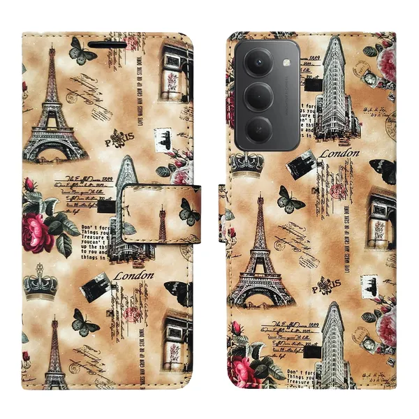 Brown_Tower_Flip_Cover_for_Redmi_15_5G|_Leather_Finish|Shock_Proof|Magnetic_Clouser_Compatible_with_Redmi_15_5G_(Brown)