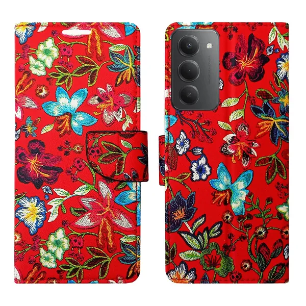 Red_Pattern_Flip_Cover_for_Redmi_15_5G|_Leather_Finish|Shock_Proof|Magnetic_Clouser_Compatible_with_Redmi_15_5G_(Red)
