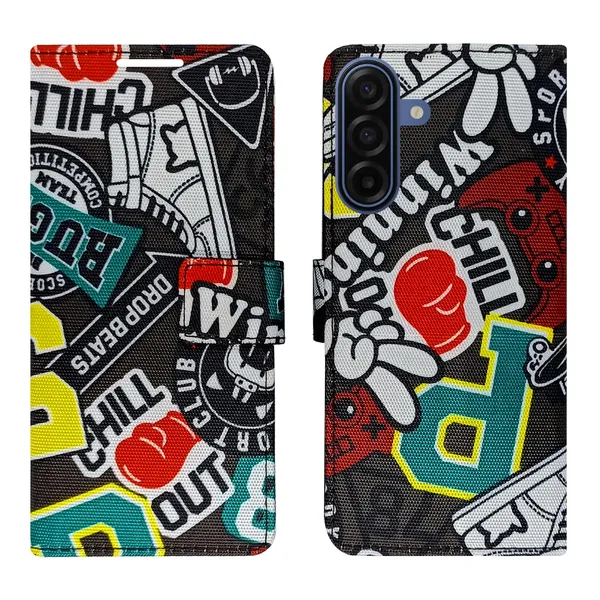 Chill_Black_Flip_Cover_for_Samsung_A17_5G|_Leather_Finish|Shock_Proof|Magnetic_Clouser_Compatible_with_Samsung_A17_5G_(Black)