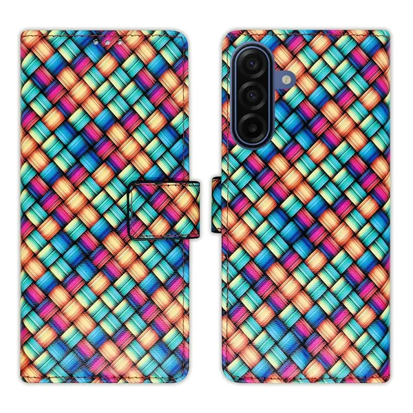 Mat_Mix_Flip_Cover_for_Samsung_A17_5G|_Leather_Finish|Shock_Proof|Magnetic_Clouser_Compatible_with_Samsung_A17_5G_(Multicolor)