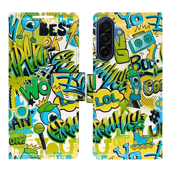 Wow_Green_Flip_Cover_for_Samsung_A17_5G|_Leather_Finish|Shock_Proof|Magnetic_Clouser_Compatible_with_Samsung_A17_5G_(Green)