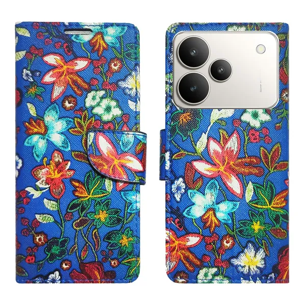Blue_Pattern_Flip_Cover_for_Realme_P4_5G|_Leather_Finish|Shock_Proof|Magnetic_Clouser_Compatible_with_Realme_P4_5G_(Blue)