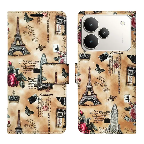 Brown_Tower_Flip_Cover_for_Realme_P4_5G|_Leather_Finish|Shock_Proof|Magnetic_Clouser_Compatible_with_Realme_P4_5G_(Brown)