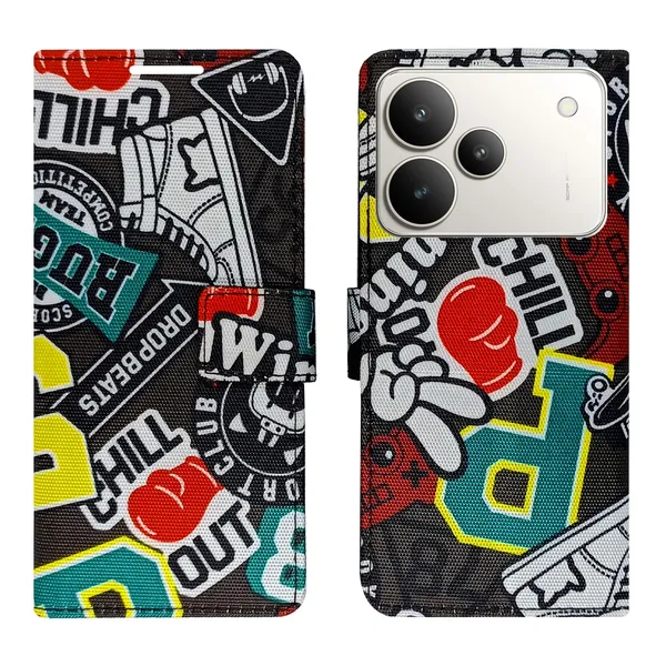 Chill_Black_Flip_Cover_for_Realme_P4_5G|_Leather_Finish|Shock_Proof|Magnetic_Clouser_Compatible_with_Realme_P4_5G_(Black)