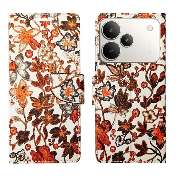 Orange_Pattern_Flip_Cover_for_Realme_P4_5G|_Leather_Finish|Shock_Proof|Magnetic_Clouser_Compatible_with_Realme_P4_5G_(Orange)