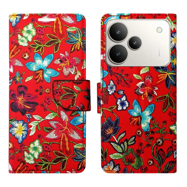Red_Pattern_Flip_Cover_for_Realme_P4_5G|_Leather_Finish|Shock_Proof|Magnetic_Clouser_Compatible_with_Realme_P4_5G_(Red)