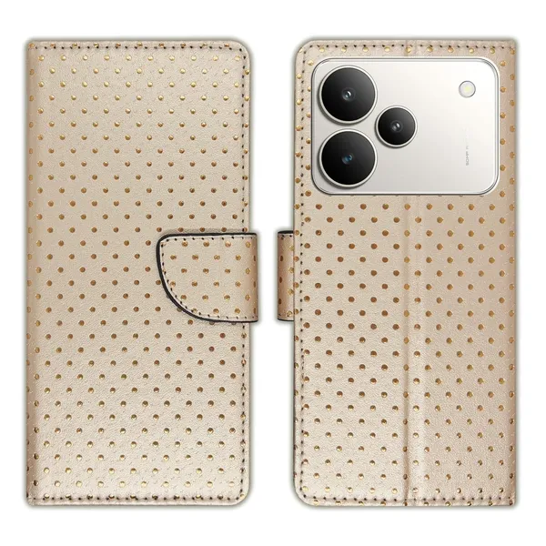 Skin_Dot_Flip_Cover_for_Realme_P4_5G|_Leather_Finish|Shock_Proof|Magnetic_Clouser_Compatible_with_Realme_P4_5G_(Brown)