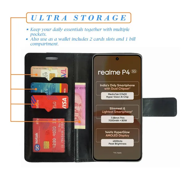 Black_GP_Flip_Cover_for_Realme_P4_5G|_Leather_Finish|Shock_Proof|Magnetic_Clouser_Compatible_with_Realme_P4_5G_(Black)