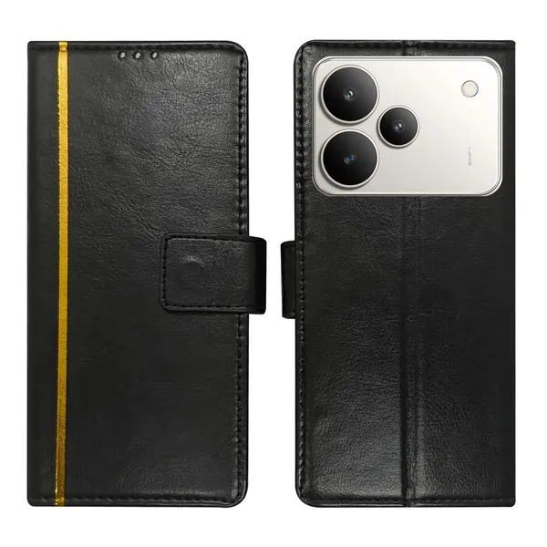 Black_GP_Flip_Cover_for_Realme_P4_5G|_Leather_Finish|Shock_Proof|Magnetic_Clouser_Compatible_with_Realme_P4_5G_(Black)