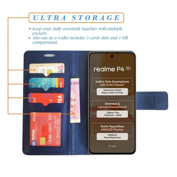 Blue_GP_Flip_Cover_for_Realme_P4_5G|_Leather_Finish|Shock_Proof|Magnetic_Clouser_Compatible_with_Realme_P4_5G_(Blue)