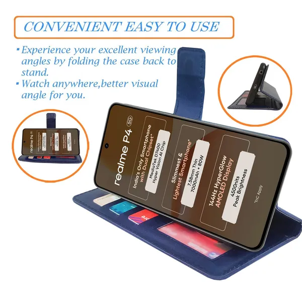 Blue_GP_Flip_Cover_for_Realme_P4_5G|_Leather_Finish|Shock_Proof|Magnetic_Clouser_Compatible_with_Realme_P4_5G_(Blue)