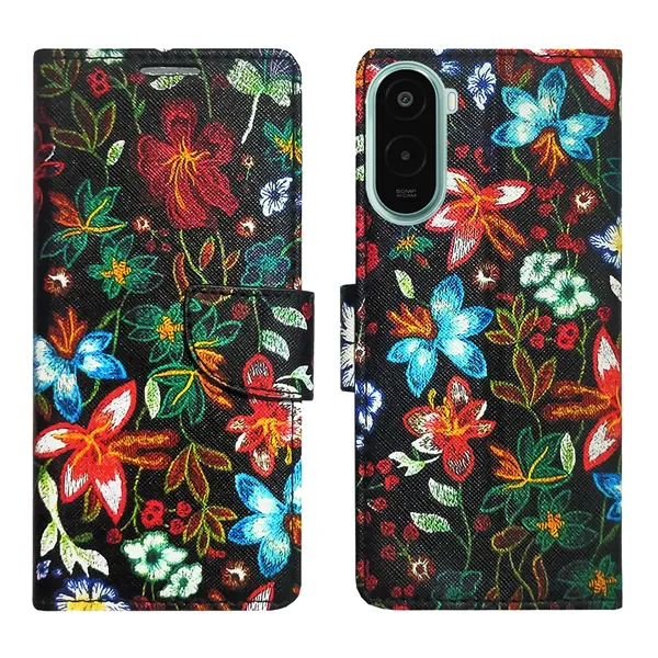 Black_Pattern_Flip_Cover_for_Poco_M7_Plus_5G|_Leather_Finish|Shock_Proof|Magnetic_Clouser_Compatible_with_Poco_M7_Plus_5G_(Black)