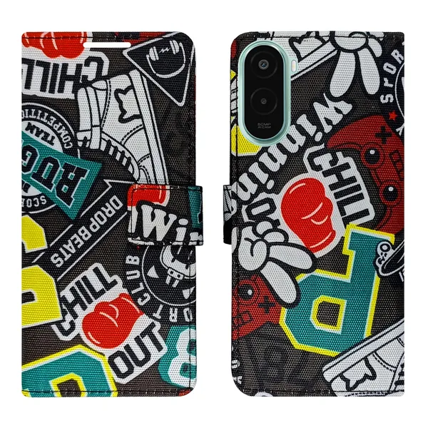 Chill_Black_Flip_Cover_for_Poco_M7_Plus_5G|_Leather_Finish|Shock_Proof|Magnetic_Clouser_Compatible_with_Poco_M7_Plus_5G_(Black)
