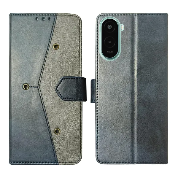 Kite_Blue_Flip_Cover_for_Poco_M7_Plus_5G|_Leather_Finish|Shock_Proof|Magnetic_Clouser_Compatible_with_Poco_M7_Plus_5G_(Blue)