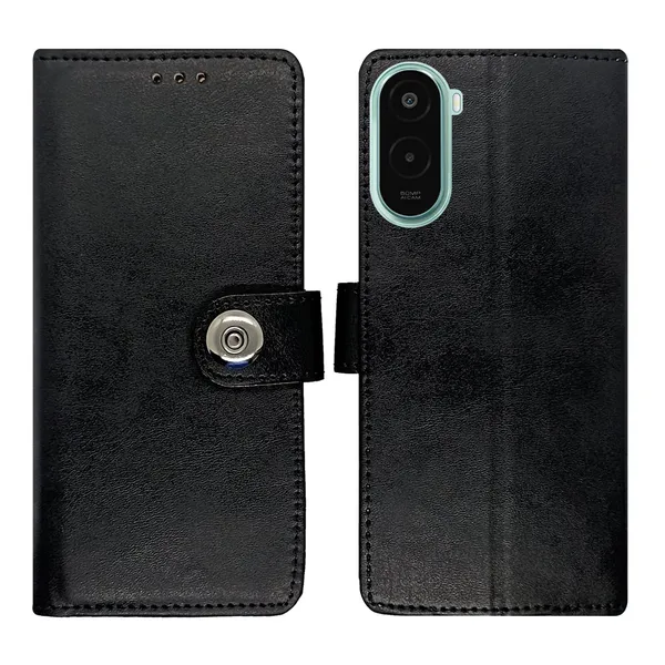 Manjoor_Brown_Flip_Cover_for_Poco_M7_Plus_5G|_Leather_Finish|Shock_Proof|Magnetic_Clouser_Compatible_with_Poco_M7_Plus_5G_(Brown)