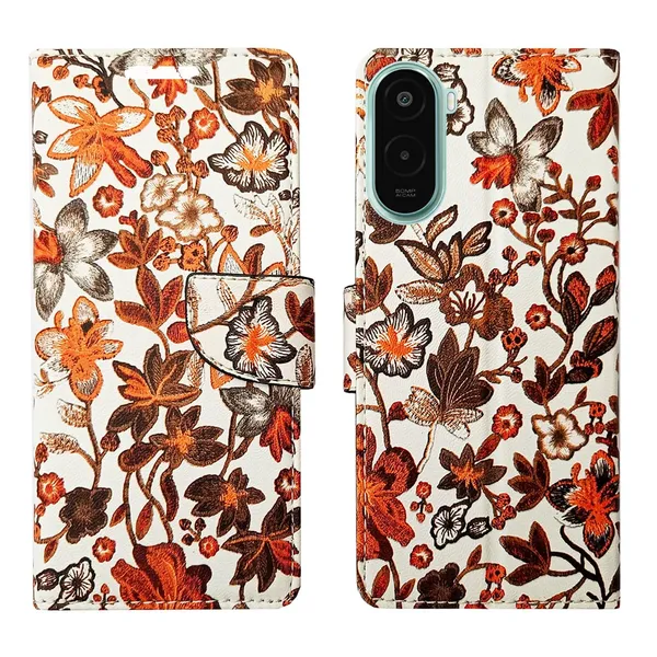 Orange_Pattern_Flip_Cover_for_Poco_M7_Plus_5G|_Leather_Finish|Shock_Proof|Magnetic_Clouser_Compatible_with_Poco_M7_Plus_5G_(Orange)