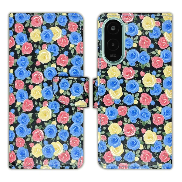 Rose_Blue_Flip_Cover_for_Poco_M7_Plus_5G|_Leather_Finish|Shock_Proof|Magnetic_Clouser_Compatible_with_Poco_M7_Plus_5G_(Blue)