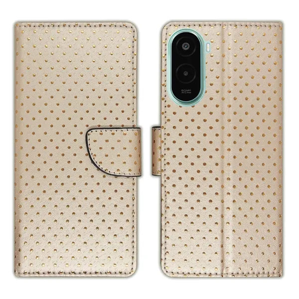 Skin_Dot_Flip_Cover_for_Poco_M7_Plus_5G|_Leather_Finish|Shock_Proof|Magnetic_Clouser_Compatible_with_Poco_M7_Plus_5G_(Brown)