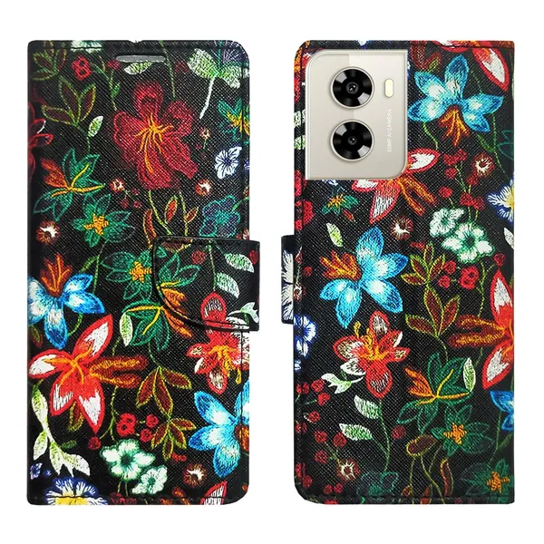 Black_Pattern_Flip_Cover_for_Lava_Dragon_5G|_Leather_Finish|Shock_Proof|Magnetic_Clouser_Compatible_with_Lava_Dragon_5G_(Black)