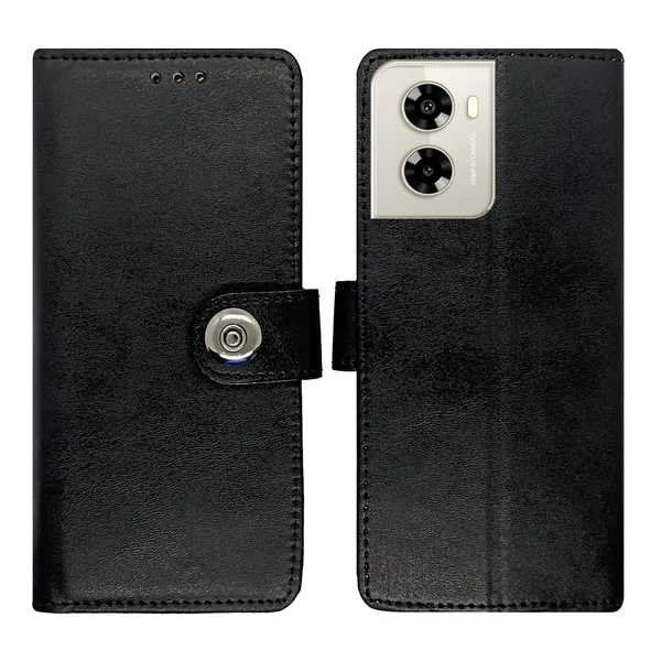 Manjoor_Black_Flip_Cover_for_Lava_Dragon_5G|_Leather_Finish|Shock_Proof|Magnetic_Clouser_Compatible_with_Lava_Dragon_5G_(Black)