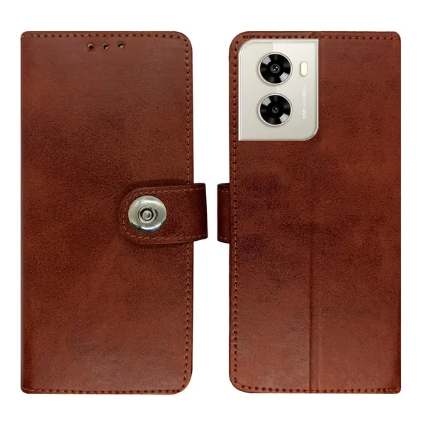 Manjoor_Brown_Flip_Cover_for_Lava_Dragon_5G|_Leather_Finish|Shock_Proof|Magnetic_Clouser_Compatible_with_Lava_Dragon_5G_(Brown)