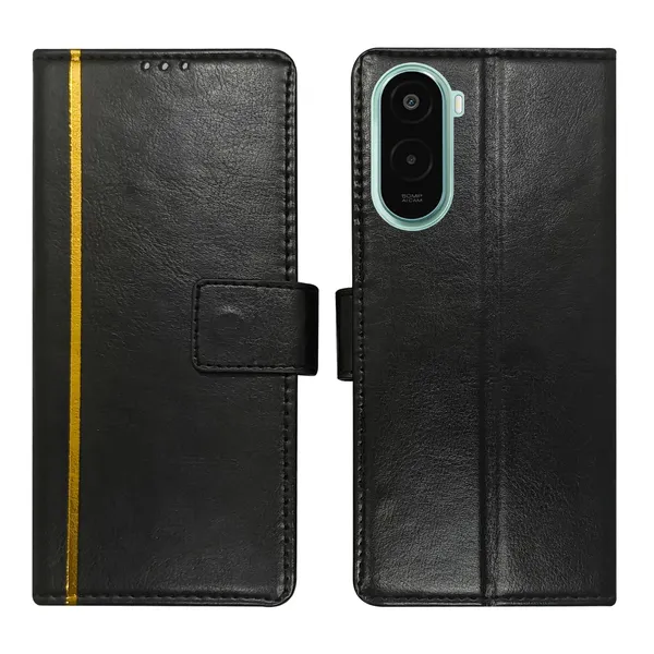 Black_GP_Flip_Cover_for_Lava_Dragon_5G|_Leather_Finish|Shock_Proof|Magnetic_Clouser_Compatible_with_Lava_Dragon_5G_(Black)
