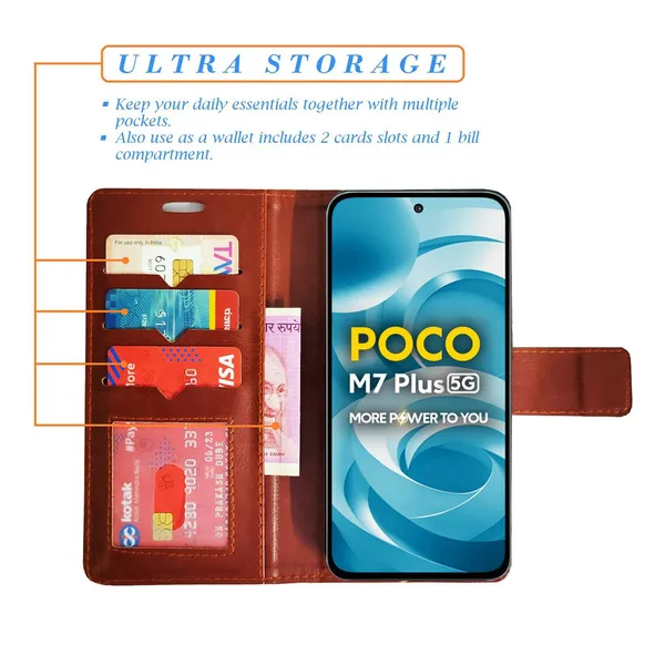Brown_GP_Flip_Cover_for_Lava_Dragon_5G|_Leather_Finish|Shock_Proof|Magnetic_Clouser_Compatible_with_Lava_Dragon_5G_(Brown)