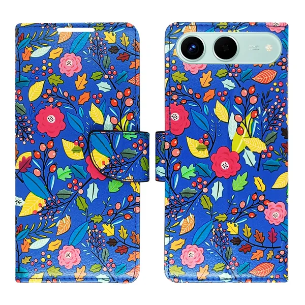 Garden_Blue_Flip_Cover_for_Tecno_Spark_Go_5G|_Leather_Finish|Shock_Proof|Magnetic_Clouser_Compatible_with_Tecno_Spark_Go_5G_(Blue)